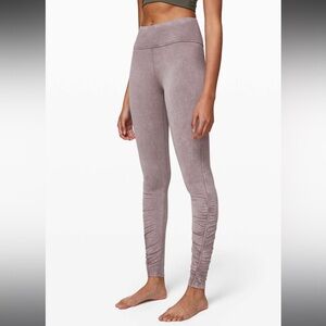 Lululemon Inner Glow Tight 28” Washed Half Moon, size 6